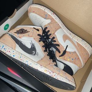 Jordan 1 mid brushstrokes